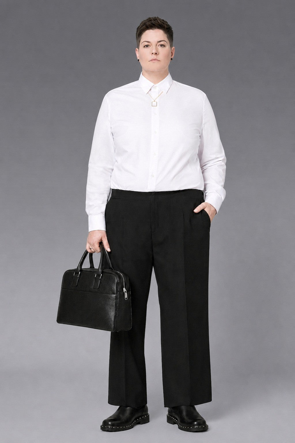 100/2 Liquid-Ammonia Twill — The Iron-Free Command Shirt — 100% cotton 100/2 liquid-ammonia twill dress shirt with permanent non-iron finish, made to measure