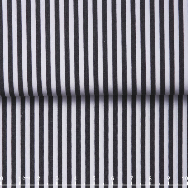 140/2 Ultra-Fine Stripe — The Silk-Touch Pinstripe Shirt in Black — 100% ultra-fine 140/2 cotton pinstripe dress shirt with liquid-silk finish, made to measure