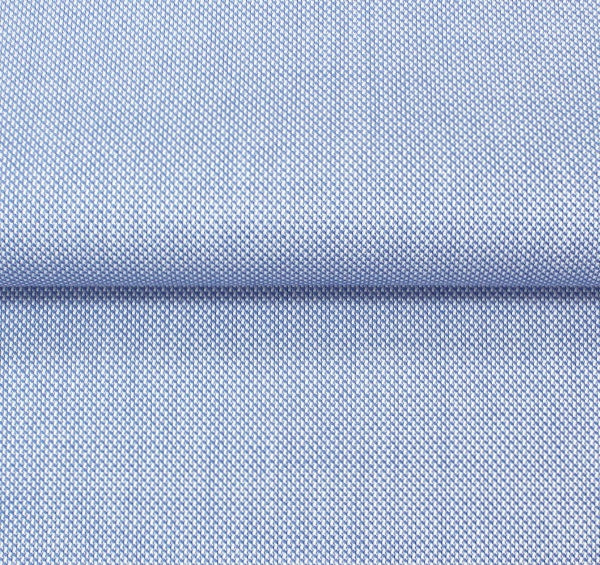 Easy-Care Oxford — The Shape-Armor Shirt in Mid Blue — 100% cotton 40*40 oxford dress shirt with easy-care finish, made to measure