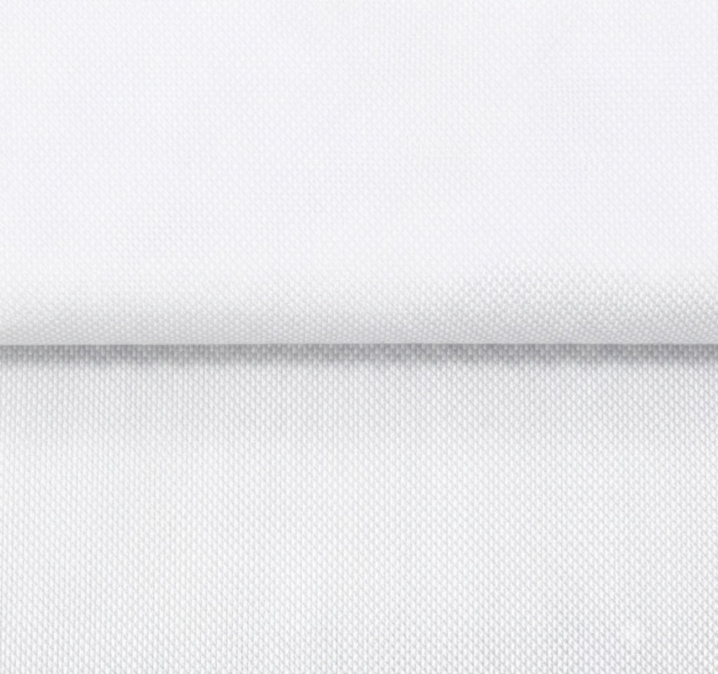 Easy-Care Oxford — The Shape-Armor Shirt in White — 100% cotton 40*40 oxford dress shirt with easy-care finish, made to measure