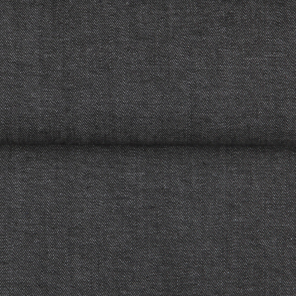 Chambray Denim-Touch — The Rugged Ease Shirt in Black — 100% cotton chambray shirt with a denim-touch finish, made to measure