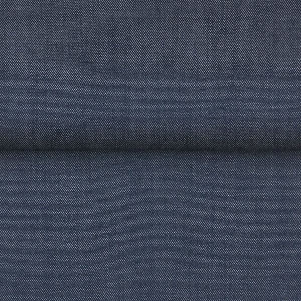 Chambray Denim-Touch — The Rugged Ease Shirt in Navy — 100% cotton chambray shirt with a denim-touch finish, made to measure