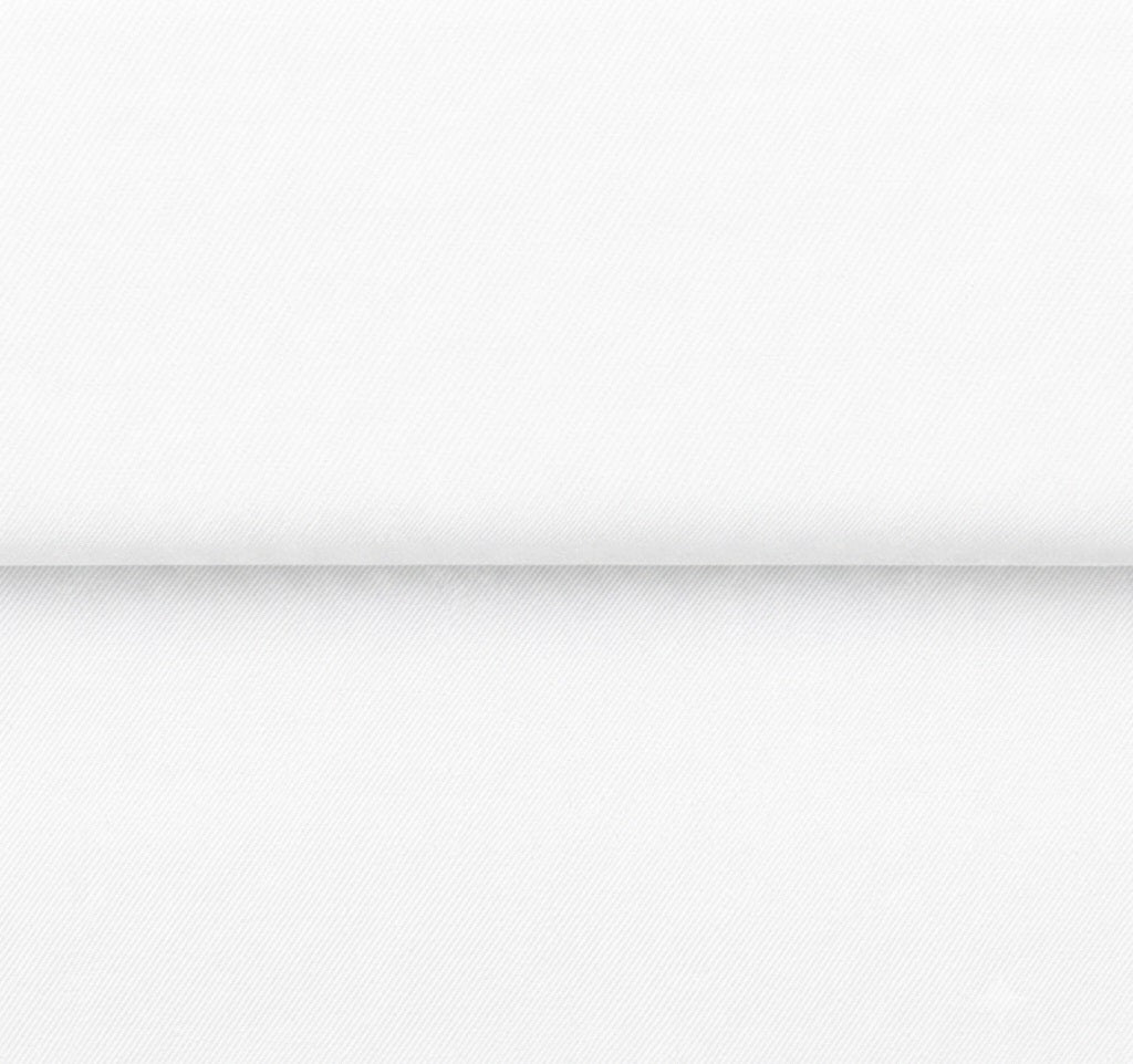 Fluid Tencel Solid Shirt in White — 92% cotton 8% Tencel twill dress shirt with a fluid drape, made to measure