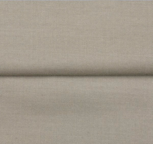 UV-Shield Modal Solid — The Second-Skin Drape Shirt in Beige — modal-blend stretch twill shirt with UV-protective finish, made to measure