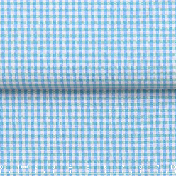80/2 Non-Iron Check — The Sharp Edge Shirt in Sky Blue Check — 100% cotton 80/2 check dress shirt with permanent non-iron finish, made to measure