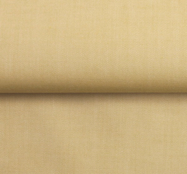 Cotton-Wool Flannel Solid — The Warm Armor Shirt in Beige Khaki — 85% cotton 15% wool brushed flannel shirt, made to measure