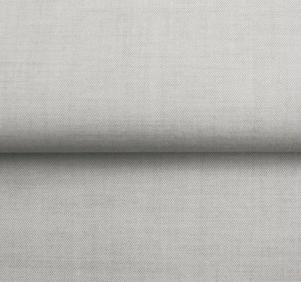 Cotton-Wool Flannel Solid — The Warm Armor Shirt in Solid Grey — 85% cotton 15% wool brushed flannel shirt, made to measure