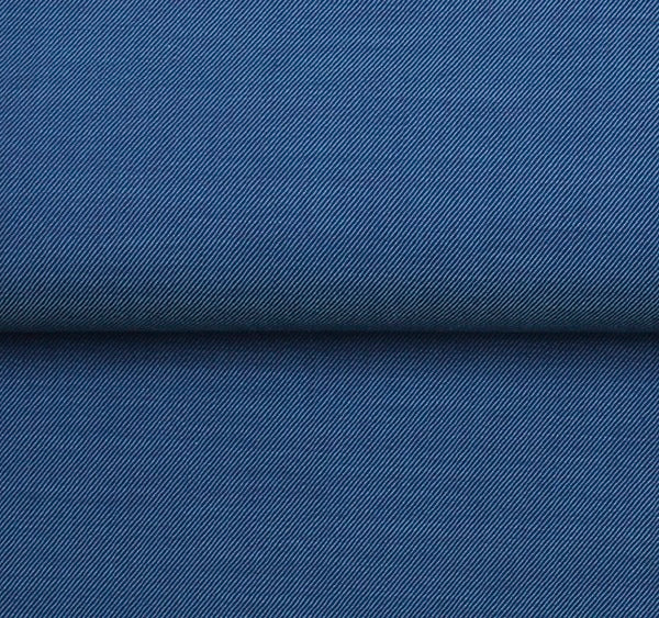 Cotton-Wool Flannel Solid — The Warm Armor Shirt in Dark Blue — 85% cotton 15% wool brushed flannel shirt, made to measure