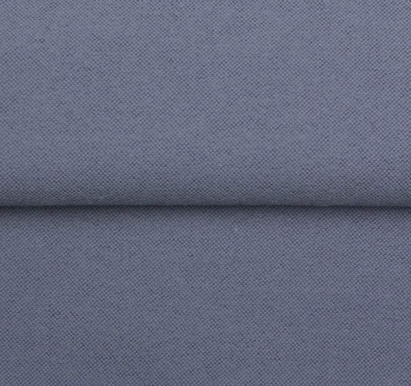 Brushed Cotton Flannel Solid — The Velveteen Comfort Shirt in Steel Blue — 100% cotton velveteen-brushed flannel shirt, made to measure