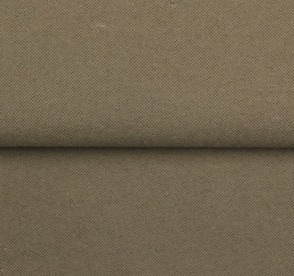 Brushed Cotton Flannel Solid — The Velveteen Comfort Shirt in Green — 100% cotton velveteen-brushed flannel shirt, made to measure
