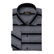 HORIZONTAL COTTON STRIPE SHIRT - 2 COLORS