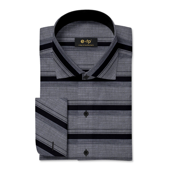 HORIZONTAL COTTON STRIPE SHIRT - 2 COLORS