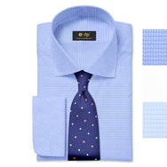 NON-IRON COTTON JACQUARD SHIRT - 3 COLORS