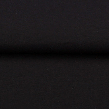 SILK TOUCH BLACK COTTON SHIRT WITH CONTRAST COLLAR AND CUFFS
