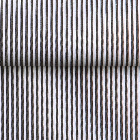 PREMIUM EASY IRON  STRIPE SHIRT WITH CONTRAST DETAIL - 3 COLORS