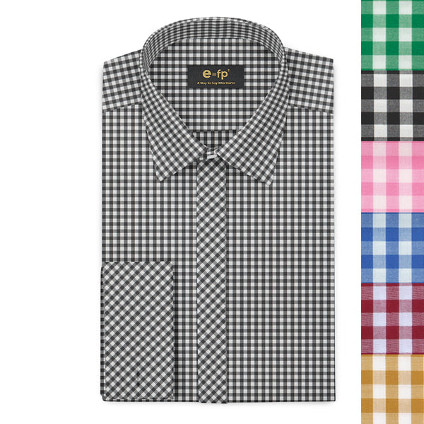 GINGHAM CHECK SHIRT - 6 COLORS