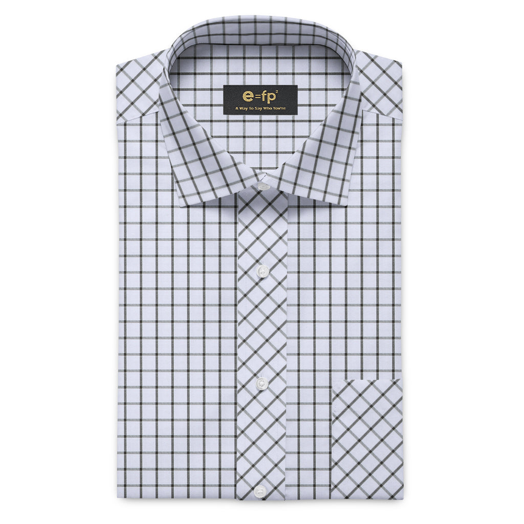 COTTON CHECK SHIRT WITH OR WITHOUT CONTRAST DETAIL