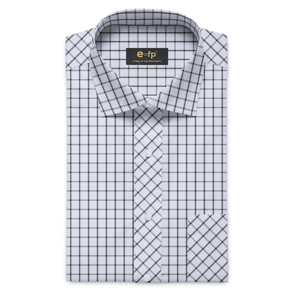 COTTON CHECK SHIRT WITH OR WITHOUT CONTRAST DETAIL