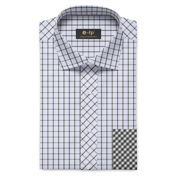 COTTON CHECK SHIRT WITH OR WITHOUT CONTRAST DETAIL