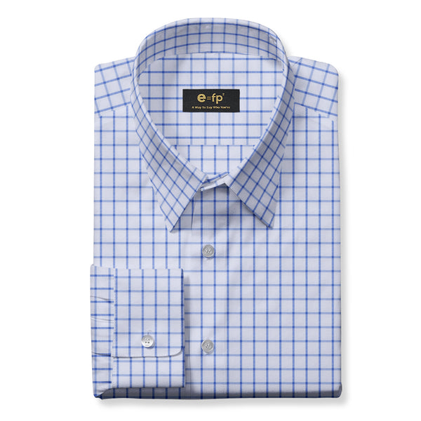 COTTON SMART SHIRT WITH GRID CHECK - 5 COLORS