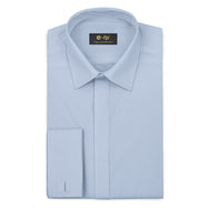 LIGHT BLUE COTTON WOOL SHIRT