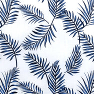 COTTON LINEN LEAF PRINT SHIRT