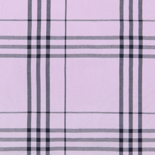 PINK VISCOSE LARGE CHECK SHIRT