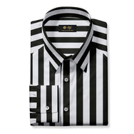 TENCEL COTTON WIDE STRIPE SHIRT - 3 COLORS